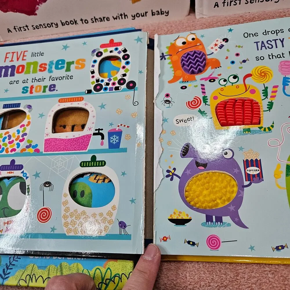 Large Bundle of 15 interactive Sensory Touch-and-Feel Baby & Toddler Board Books